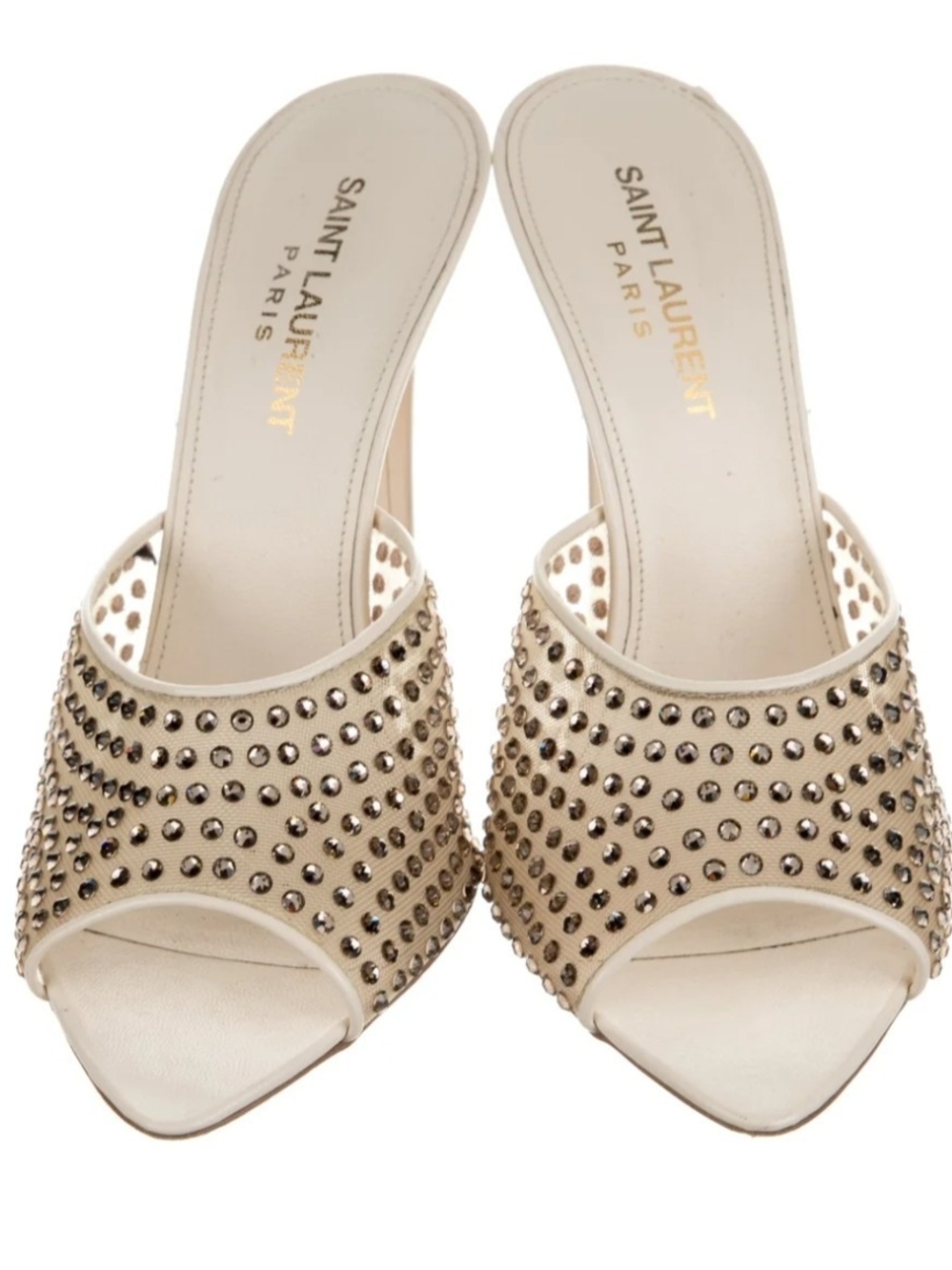Saint Laurent Crystal Studded Mules